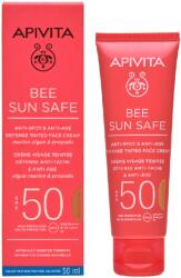 APIVITA Crema protectie solara coloranta anti-pete Gold, SPF50 Bee Sun Safe, 50 ml, Apivita