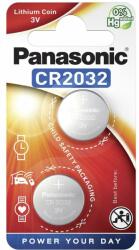 Panasonic CR2032 3V lítium gombelem, 2 db/bliszter (CR2032-2B-PAN)