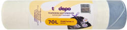 T-depo Húzózáras szemeteszsák 70L - 65*70cm, 15db/tek (SZAL70L_65x70)