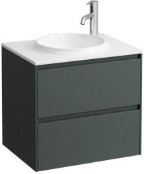 Laufen LANI Alsószekrény 600 mm, 2 fiókkal, H814073 Marbond kompozit anyagú mosdóhoz, Traffic Szürke H4042521122661 (H4042521122661)