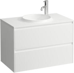 Laufen LANI Alsószekrény 800 mm, 2 fiókkal, H814074 Marbond kompozit anyagú mosdóhoz, Matt Fehér H4042621122601 (H4042621122601)