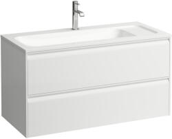 Laufen MEDA Alsószekrény 1000 mm, 2 fiókkal, H814118 Marbond kompozit anyagú mosdóhoz, Matt Fehér H4216920112601 (H4216920112601)