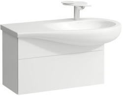 Laufen ILBAGNOALESSI Alsószekrény, 90 cm, kivágással jobb oldalon, 1 fiókkal, finoman záródó mechanizmussal, H814976 mosdóhoz, Matt Fehér H4304110972601 (H4304110972601)