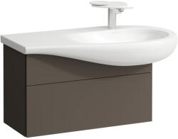 Laufen ILBAGNOALESSI Alsószekrény, 90 cm, kivágással jobb oldalon, 1 fiókkal, finoman záródó mechanizmussal, H814976 mosdóhoz, Sötét Barna H4304110974291 (H4304110974291)