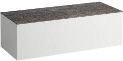 Laufen ILBAGNOALESSI Fiókos elem, 120 cm, kivágás nélkül, 1 fiókkal, Marrone Naturale felülettel, Matt Fehér H4323000972601 (H4323000972601)