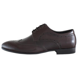 Alberto Clarini Pantofi barbati, Alberto Clarini, C213-302B-Maro, elegant, piele naturala, cu toc, maro (Marime: 43)