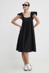 Protest rochie din bumbac Prtarabba culoarea negru, mini, evazati, 2611943 PPYH-SUD23C_99X
