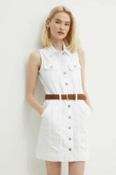 Ralph Lauren rochie jeans culoarea alb, mini, mulata, 200933431 PPYH-SUD0SY_00X
