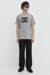DC tricou din bumbac Star barbati, culoarea gri, cu imprimeu, ADYZT05373 PPYH-TSM14Y_90X