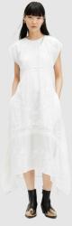 AllSaints rochie din bumbac GIANNA EMB DRESS culoarea alb, maxi, evazati, WD588Z PPYH-SUD2H1_00X