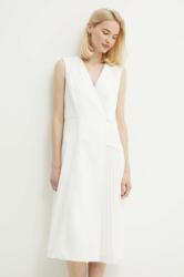 DKNY rochie culoarea alb, mini, drept, DD4A1519 PPYH-SUD0AC_00X