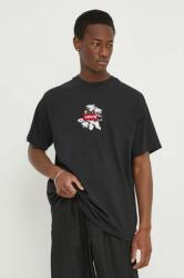 Levi's tricou din bumbac barbati, culoarea negru, cu imprimeu PPYH-TSM215_99A
