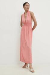 ANSWEAR rochie culoarea roz, maxi, evazată BBYH-SUD0DY_30X (263003.HWK)
