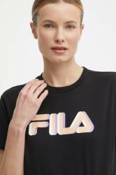 Fila tricou din bumbac Londrina femei, culoarea negru, FAW0765 PPYH-TSD0K7_99X