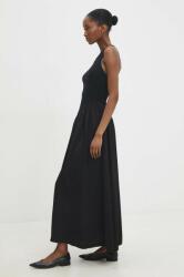 ANSWEAR rochie culoarea negru, maxi, evazati BBYH-SSD05G_99X
