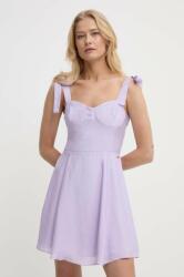 Giorgio Armani rochie culoarea violet, mini, evazati PPYH-SUD16I_48X
