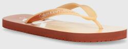 Calvin Klein Jeans slapi BEACH SANDAL GRADIENT femei, culoarea portocaliu, cu toc plat, YW0YW01401 PPYH-KLD09B_20X (YW0YW01401)