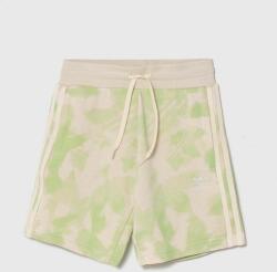 adidas Originals pantaloni scurti copii culoarea verde, talie reglabila PPYH-SZB068_07X