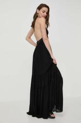 TWINSET rochie culoarea negru, maxi, evazati PPYH-SUD17S_99X