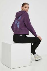 The North Face bluza femei, culoarea violet, cu glugă, cu imprimeu, NF0A880PV6V1 PPYH-BLD0ZI_44X