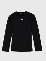 Adidas longsleeve copii culoarea negru, cu imprimeu PPYH-BUK00H_99X