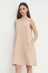 Benetton rochie din in culoarea roz, mini, drept PPYH-SUD1BY_39X