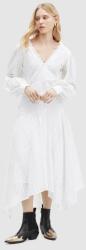 AllSaints rochie din bumbac AVIANA BRODERIE DRES culoarea alb, maxi, evazati, WD579Z PPYH-SUD2GZ_00X