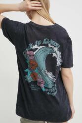 Hollister Co Hollister Co. tricou din bumbac femei, culoarea negru PPYH-TSD1S6_99X