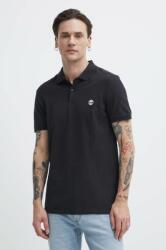 Timberland tricou polo barbati, culoarea negru, neted, TB0A2DJE0011 PPYH-POM0B5_99X