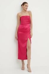 Bardot rochie YANA culoarea roz, midi, mulata, 59217DB PPYH-SUD2CY_43X