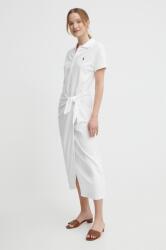 Ralph Lauren rochie culoarea alb, maxi, evazați, 211935605 PPYH-SUD1DA_00X