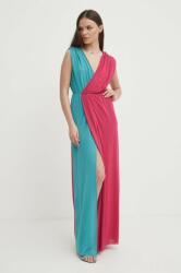 Artigli rochie multicolor, maxi, evazată, AA38556 PPYH-SUD2FY_MLC (AA38556.DENIM/VERDE)