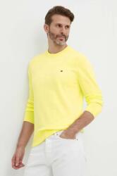 Tommy Hilfiger pulover bărbați, culoarea galben, light MW0MW21316 9BYX-SWM00G_11X