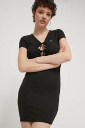 Tommy Hilfiger rochie culoarea negru, mini, mulată, DW0DW17953 PPYH-SUD20R_99X