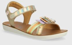 Shoo Pom sandale din piele pentru copii GOA BUBULLE culoarea auriu PPYH-OBG0RS_10Y