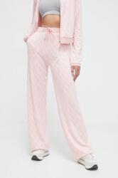 Guess pantaloni de trening culoarea roz, lat, high waist PPYH-SPD02O_30A