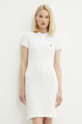 Ralph Lauren rochie din bumbac culoarea alb, mini, drept, 211943139 PPYH-SUD1DG_00X