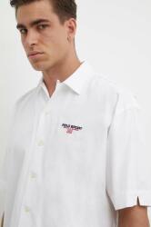 Ralph Lauren cămașă din bumbac bărbați, culoarea alb, cu guler clasic, relaxed, 710945727 PPYH-KDM06R_00X