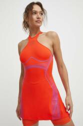 adidas by Stella McCartney rochie sport Truepace culoarea portocaliu, mini, evazati, IQ4482 PPYH-SUD0GC_22X