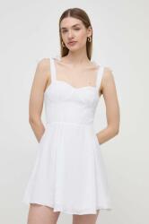 Giorgio Armani rochie culoarea alb, mini, evazati PPYH-SUD16I_00X
