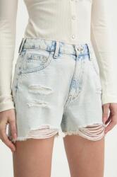 Silvian Heach pantaloni scurti jeans femei, neted, high waist MPYH-SZD006_55X