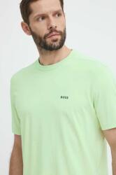 Boss Green tricou bărbați, culoarea verde, cu imprimeu 50506373 PPYH-TSM00U_78X