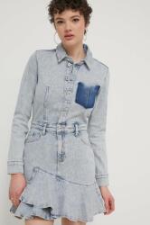 Karl Lagerfeld Jeans rochie jeans mini, evazati PPYH-SUD25O_55J