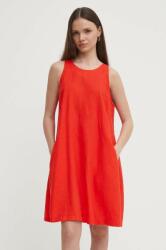 Benetton rochie din in culoarea rosu, mini, drept PPYH-SUD1BY_33X