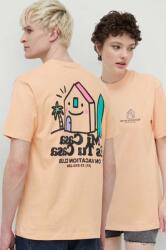 On Vacation tricou din bumbac Mi Casa culoarea portocaliu, cu imprimeu, OVC T149 PPYH-TSU017_24X