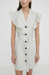 Bruuns Bazaar rochie PinBBMikala dress culoarea gri, mini, drept, BBW3831 PPYH-SUD0JI_90X