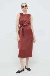 Max Mara rochie culoarea roșu, midi, drept 2415220000000 PPYH-SUD0U4_92X (2415221021600)