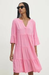 ANSWEAR rochie culoarea roz, mini, drept BBYH-SSD080_30X