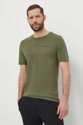 Peak Performance tricou din bumbac barbati, culoarea verde, neted PPYH-TSM2FN_87X (G79570)