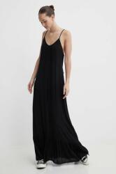 Superdry rochie culoarea negru, maxi, evazati PPYH-SUD1SL_99X